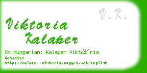 viktoria kalaper business card